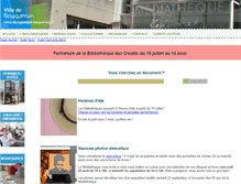 Tablet Screenshot of mediatheque-bouguenais.fr